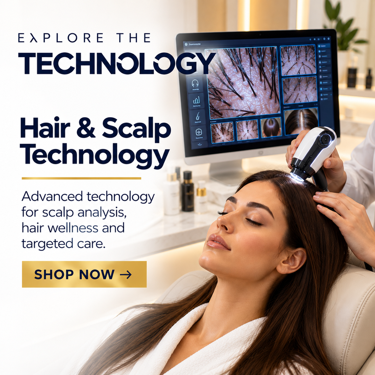 Forge Bridge Hair & Scalp Technology with scalp analyzer
