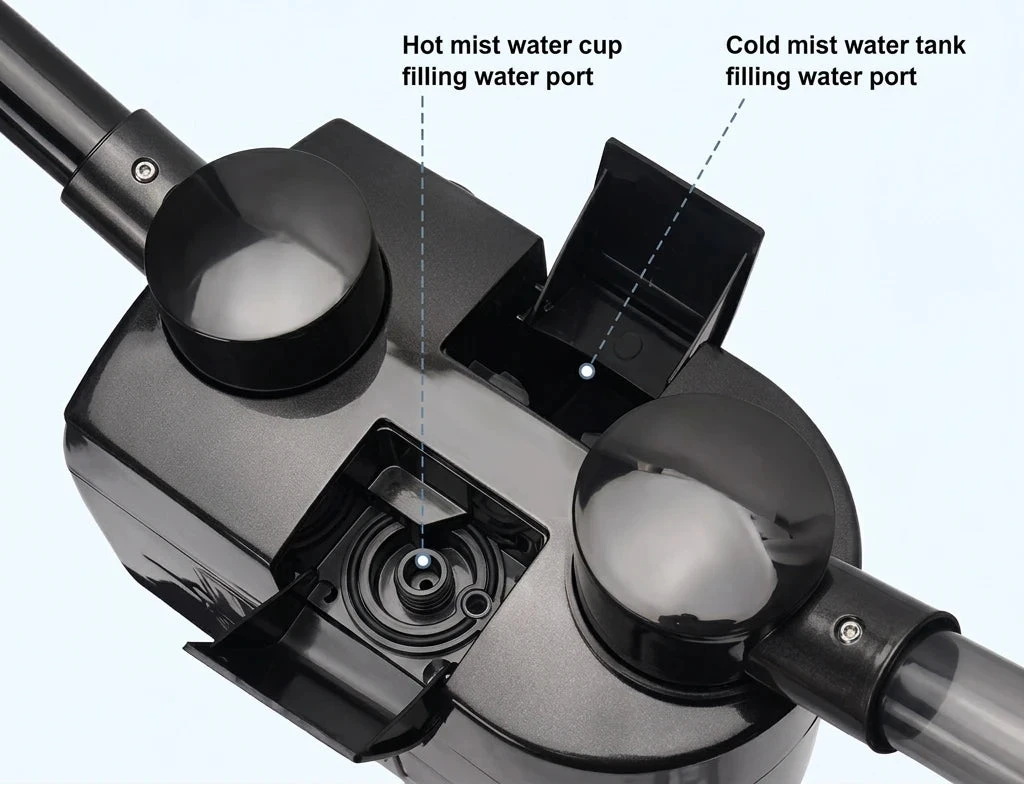 Herbal Aromatherapy Double Tube Vapor Hot and Cold Facial Steamer