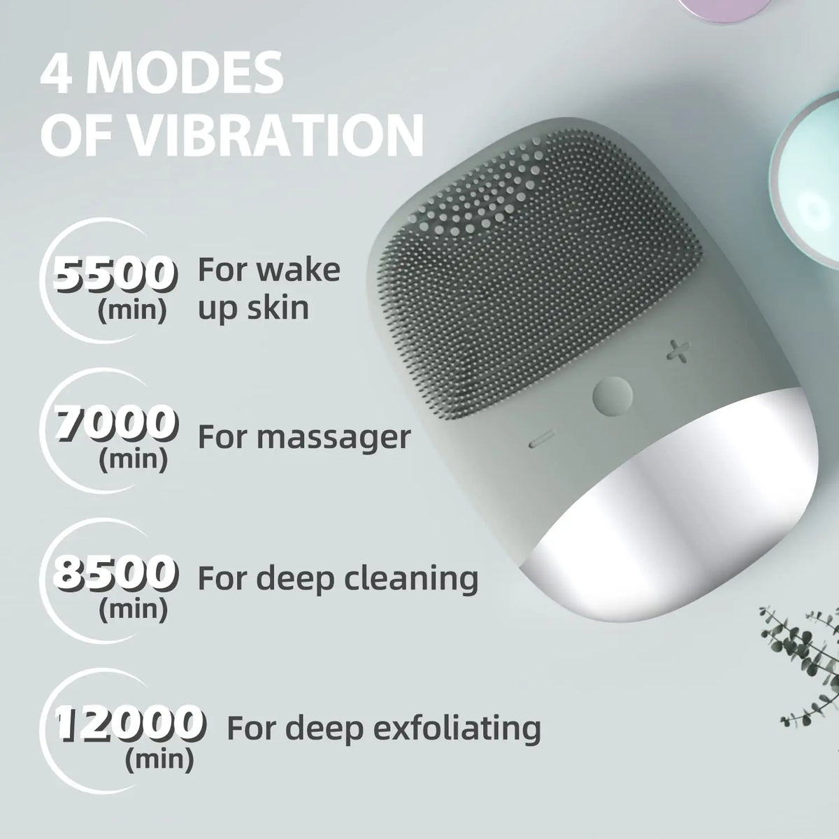 VibePore DL001™ 2026 Sonic Silicone Facial Cleanser