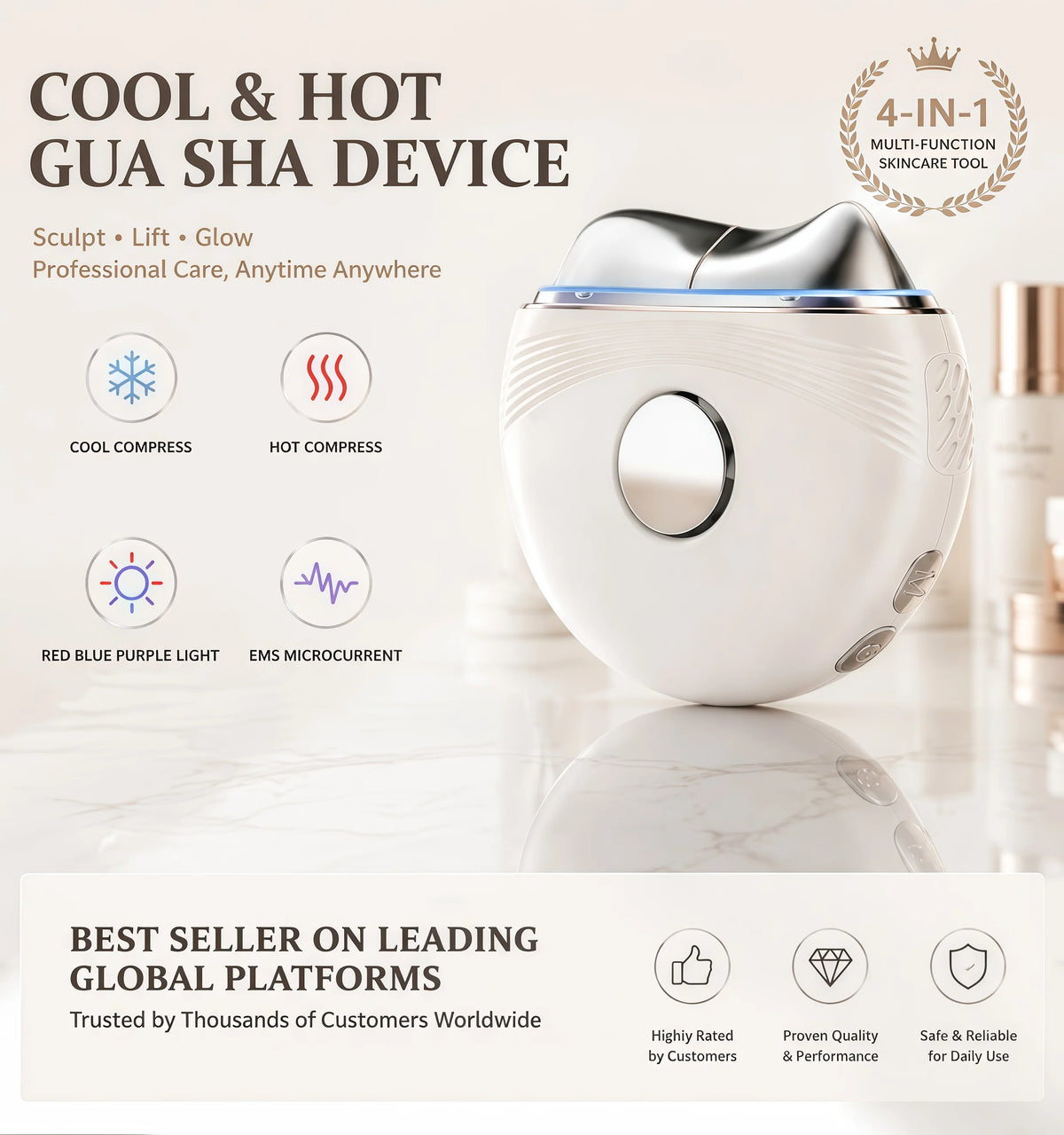 JawSculpt 3D™ Hot & Cold EMS Guasha System