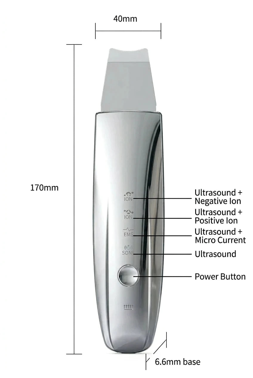 PorePure Ultrasonic EMS Ion Skin Scrubber